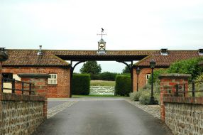 Entrace to the main yard at Copgrove Stud, click for a larger image