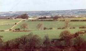 Manor House Stud from opposite side of Coverdale, click for larger picture