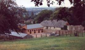 Yearling Yard from road to Low Moor gallops, click for larger picture